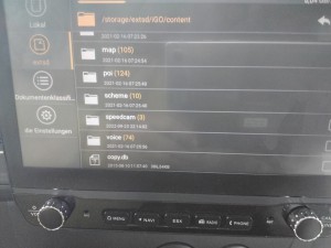 Im iGO Ordner muss Ordner mit dem Namen content sein, darin ist der Ordner speedcam